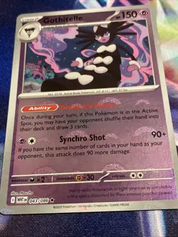 Pokemon TCG Gothitelle 043/086 Poke Ball Holo Rare White Flare NM/M - Image 2