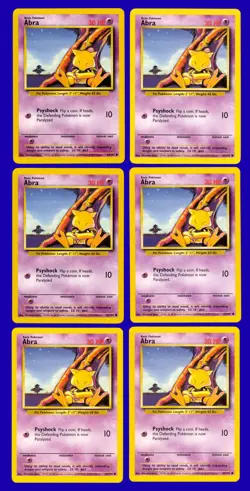 LOT of (12) 1999 Pokemon Game Base Set Abra 43/102 - RARE - Mint to Gem Mint - Image 2