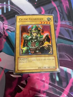 YUGIOH - CELTIC GUARDIAN - SUPER RARE - LOB - UNLIMITED - MP - Image 1