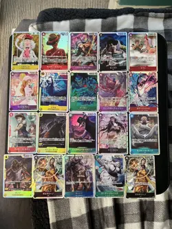 One Piece Japanese SR Card Lot - Image 1