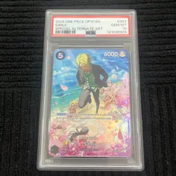 2025 ONE PIECE OP10-ROYAL BLOOD SPECIAL ALTERNATE ART 003 SANJI PSA 10 - Image 1