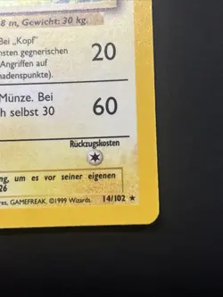 Pokemon TCG Raichu Base Set 14/102 Holo Rare 1st Edition GERMAN - Lightly Played - Image 4