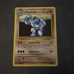 Machoke 34/102 Pokemon TCG Card Base Set Unlimited - Image 1