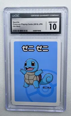 2019 POKEMON PLAYING CARDS JAPANESE SQUIRTLE OLD MAID CGC 10 C RC7 - Image 1