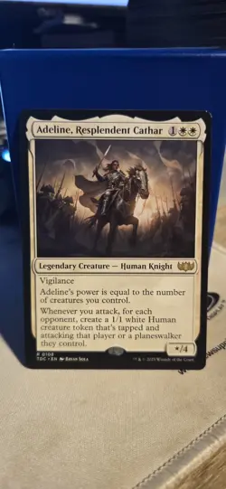 Adeline, Resplendent Cathar Commander: Tarkir: Dragonstorm Regular - Image 1