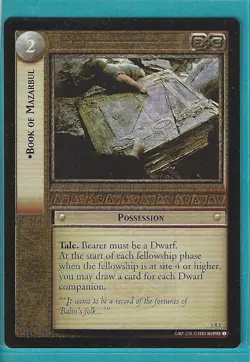 Lord of the Rings - Realms of the Elf Lords "Book of Mazarbul" 3R1 X1 - Image 1