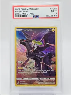 ZEKROM 2022 POKEMON BRILLIANT STARS TRAINER GALLERY TG05/TG30 PSA 9 Q0004 - Image 1