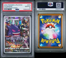 PSA 10 GEM MINT 2022 Japanese Pokemon Dark Phantasma Gengar FA 074/071 CHR - Image 2