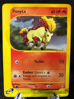 Ponyta 102/147 Aquapolis Common Pokemon TCG NM Never Played - Image 1