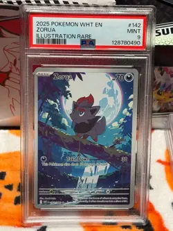 Zorua Illustration Rare Pokemon Wht En-White Flare 142/086 PSA 9 - Image 3