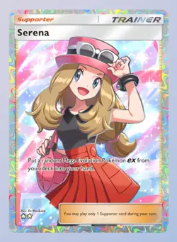 Pokemon TCG Pocket 2 Star Full Art Serena Crimson Blaze - Digital - Image 1