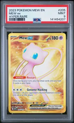 141454207 Mew ex 2023 Pokemon Scarlet Violet 151 #205 PSA 9 - Image 1