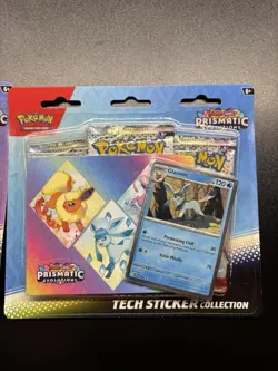 New & Sealed! Lot of 2 Pokemon TCG Prismatic Evolutions Tech Sticker Collection - Image 2