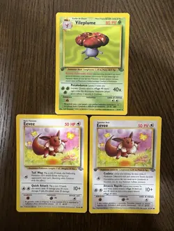 Vintage Pokemon Card Lot From Jungle MP-NM Condition Two First Edition Cards - Image 2