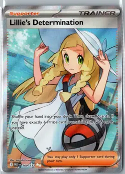 Lillie's Determination - 169/132 Ultra Rare ME01: Mega Evolution NM Pokemon - Image 1