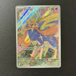 Zacian Illustration Rare 100/094 Phantasmal Flames Holo POKEMON NEAR MINT A - Image 1