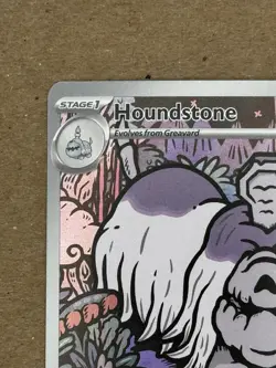 Pokemon TCG Houndstone Illustration Rare Card 145/132 English Nm Holo - Image 3