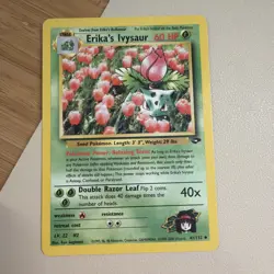 Pokemon TCG Gym Challenge Erika's Ivysaur Card 41/132 Unlimited Uncommon LP+ - Image 1