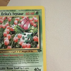 Pokemon TCG Gym Challenge Erika's Ivysaur Card 41/132 Unlimited Uncommon LP+ - Image 5