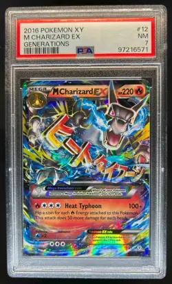 2016 Pokemon Generations Mega Charizard Holo #12/83 PSA 7 - Image 1