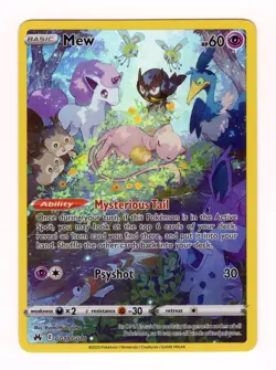 Mew GG10/GG70 Crown Zenith Galarian Gallery Holo Rare Pokemon Card NM - Image 1