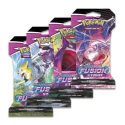 4X Pokemon TCG - SWSH FUSION STRIKE Sleeved Booster Pack ART BOX SEALED NO RESER - Image 1