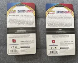 Pokemon TCG Sword & Shield Booster Packs + Coin SWSH039 lot of two. - Image 2
