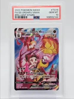 SINGLE STRIKE URSHIFU VMAX 2022 POKEMON BRILLIANT STARS TG19 PSA 10 Q0004 - Image 1