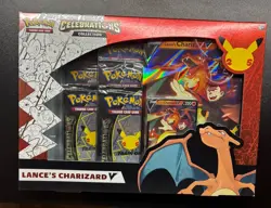 Pokemon TCG Celebration Box Lance's Charizard V Brand New Sealed 820650809392 - Image 1