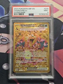 2023 Pokemon Obsidian Flames Charizard ex Hyper Rare #228/197 PSA 9 MINT - Image 1