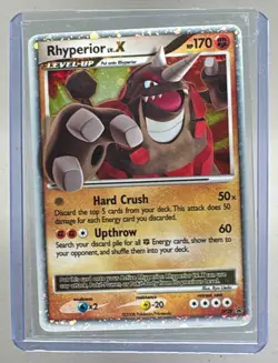 Rhyperior LV.X 2007 Pokemon Diamond & Pearl Black Star Promo #DP29 - Image 1