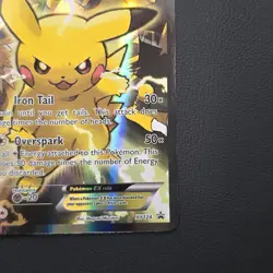 Pokemon Pikachu EX Holo Black Star Promo Card XY124 English LP - Image 4