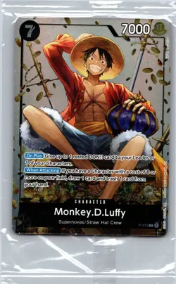 New One Piece Monkey D. Luffy P-075 English Promo Tin Set Vol 2 Exclusive Sealed - Image 1