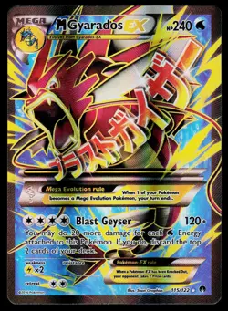 M Gyarados EX Breakpoint 115/122 Full Art Ultra Rare Holo Pokemon Card - Image 1