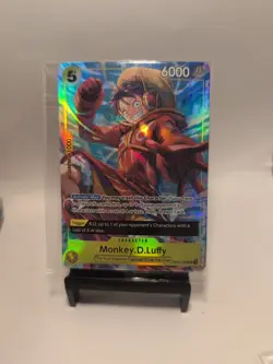 One Piece TCG Card Monkey.D.Luffy OP07-109 (Illustration Box Vol.3) SEALED Holo - Image 1
