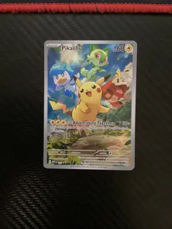 Pokemon TCG SV: Scarlet & Violet Promo Cards #027 Pikachu NM - Image 1