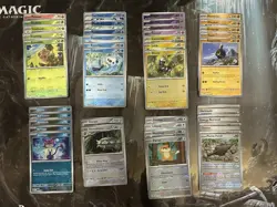 White Flare Poke Ball Reverse Holo Lot of 38 Cards English - NO DUPES - NM/M 🔥 - Image 1