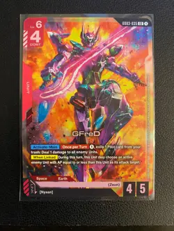 GFreD LR GD03-035 Steel Requiem Gundam TCG English NM Card Game - Image 1