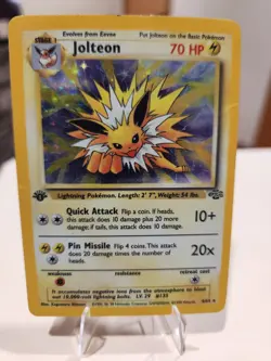 Pokemon Jolteon TCG Jungle 4/64 Holo 1st Edition Rare Card - Image 1