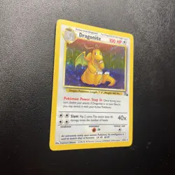 Pokemon TCG Dragonite Holo Rare Card 19/62 Fossil Set 1999 - Image 2
