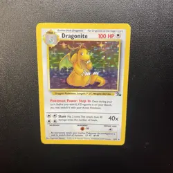 Pokemon TCG Dragonite Holo Rare Card 19/62 Fossil Set 1999 - Image 5