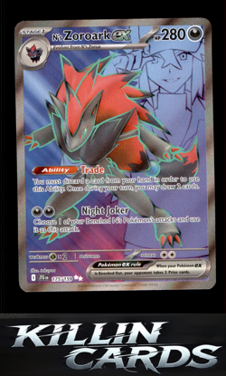N's Zoroark ex - 175/159 175/159 Pokemon Ultra Rare SV09: Journey Together Card - Image 1
