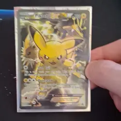 Pokemon TCG Pikachu EX Full Art Promo Holo XY124 XY 130 HP Basic Card - Image 5
