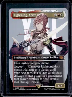 2025 Magic MTG Final Fantasy Lightning Army of One BL Rare #0400 - Image 1