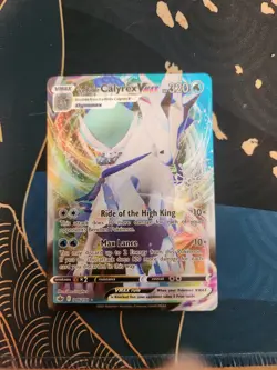 Ice Rider Calyrex VMAX 046/198 Holiday Calendar Snowflake Stamp Pokemon TCG - Image 1