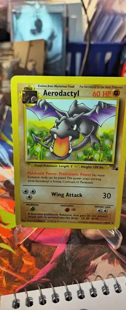 Pokemon TCG Aerodactyl Fossil 16/62 Regular 1999-2000 Wizards Base Set Copyrigh. - Image 1
