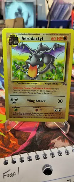Pokemon TCG Aerodactyl Fossil 16/62 Regular 1999-2000 Wizards Base Set Copyrigh. - Image 2