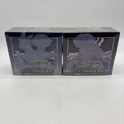 Lot of (2) Pokemon Center Exclusive SWSH Chilling Reign Elite Trainer Box SET - Image 1