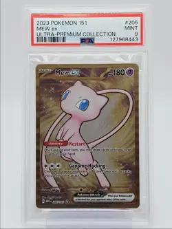 MEW EX 2023 POKEMON 151 ULTRA PREMIUM COLLECTION GOLD 205 PSA 9 Q0004 - Image 1