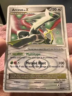 Arceus LV.X 95/99 AR Rare LV.X Arceus Holo Pokemon - MP - Image 1